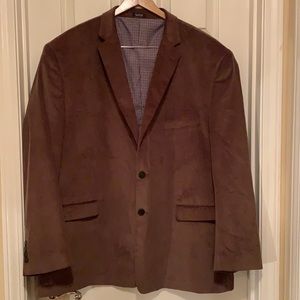 Saddlebred Chocolate Brown Corduroy Professional Blazer Jacket. Sz 56R.